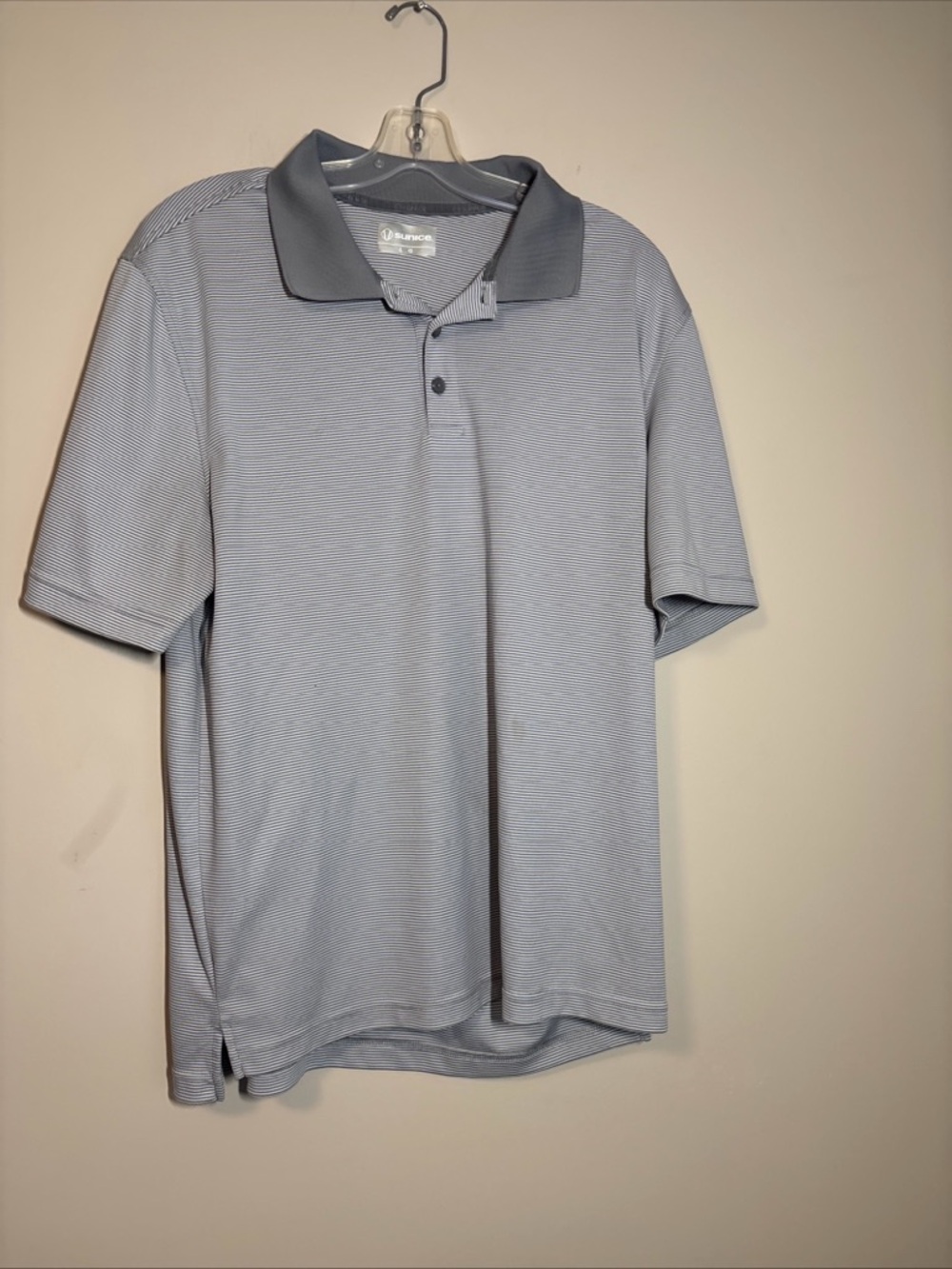 Sunice Light Gray Polo with Charcoal Trim